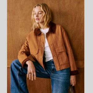 Sezane Marion Jacket in Coffee - size 10